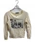 DOLCE & GABBANA（ドルチェ＆ガッバーナ）の古着「10's～ ヘンリーネック レイヤードプリントニット」｜アイボリー