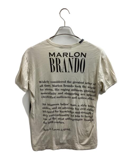 DOLCE & GABBANA（ドルチェ＆ガッバーナ）DOLCE & GABBANA (ドルチェ＆ガッバーナ) MARLON BRANDO プリントＴ アイボリー サイズ:50の古着・服飾アイテム