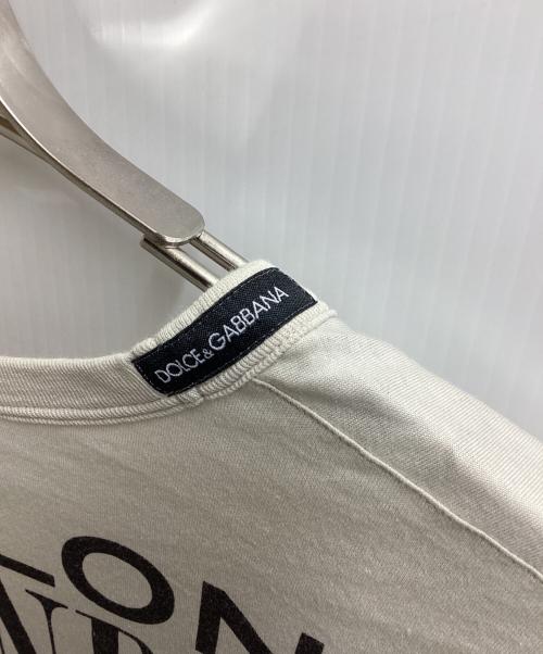 DOLCE & GABBANA（ドルチェ＆ガッバーナ）DOLCE & GABBANA (ドルチェ＆ガッバーナ) MARLON BRANDO プリントＴ アイボリー サイズ:50の古着・服飾アイテム