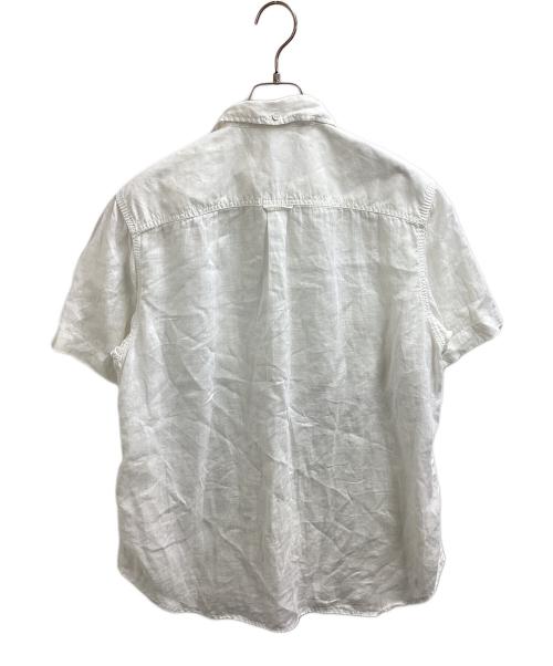 GANRYU（ガンリュウ）GANRYU (ガンリュウ) S/S リネンシャツ / EO-B025 / AD2014 ホワイト サイズ:Mの古着・服飾アイテム