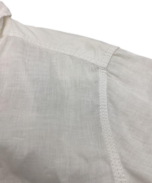 GANRYU（ガンリュウ）GANRYU (ガンリュウ) S/S リネンシャツ / EO-B025 / AD2014 ホワイト サイズ:Mの古着・服飾アイテム