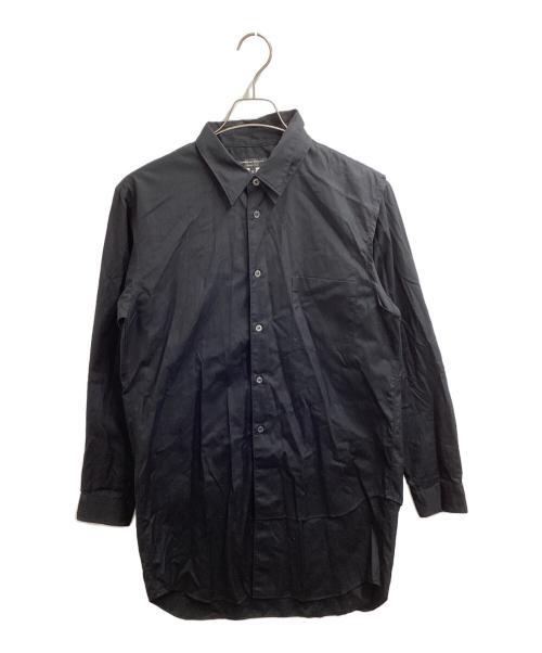 COMME des GARCONS HOMME PLUS（コムデギャルソンオムプリュス）COMME des GARCONS HOMME PLUS (コムデギャルソンオムプリュス) レイヤードドッキングロングシャツ / PD-B034 / AD2019 ブラック サイズ:Mの古着・服飾アイテム