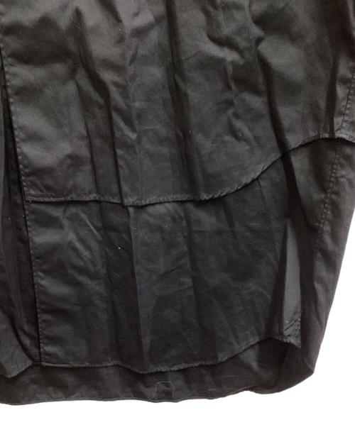 COMME des GARCONS HOMME PLUS（コムデギャルソンオムプリュス）COMME des GARCONS HOMME PLUS (コムデギャルソンオムプリュス) レイヤードドッキングロングシャツ / PD-B034 / AD2019 ブラック サイズ:Mの古着・服飾アイテム