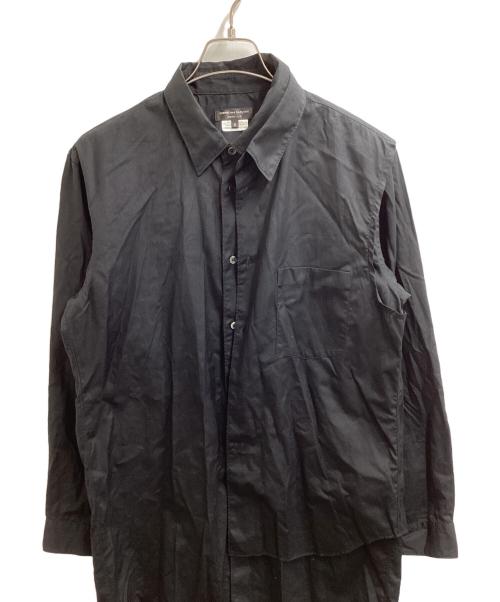 COMME des GARCONS HOMME PLUS（コムデギャルソンオムプリュス）COMME des GARCONS HOMME PLUS (コムデギャルソンオムプリュス) レイヤードドッキングロングシャツ / PD-B034 / AD2019 ブラック サイズ:Mの古着・服飾アイテム