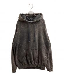 DIESEL（ディーゼル）の古着「tie-dye cotton long-sleeve pullover sweatshirt hoodie」｜ブラウン