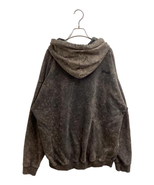 DIESEL（ディーゼル）DIESEL (ディーゼル) tie-dye cotton long-sleeve pullover sweatshirt hoodie ブラウン サイズ:Mの古着・服飾アイテム