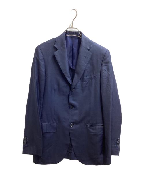 BEAMS F（ビームスエフ）BEAMS F (ビームスエフ) ウールシルクテーラードジャケット / 21-17-0283-264 ネイビー サイズ:93の古着・服飾アイテム