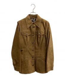 DOLCE & GABBANA（ドルチェ＆ガッバーナ）の古着「裏地 レオパードスエードジャケット / 02AW」｜ベージュ