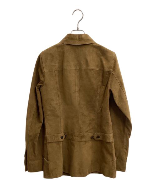 DOLCE & GABBANA（ドルチェ＆ガッバーナ）DOLCE & GABBANA (ドルチェ＆ガッバーナ) 裏地 レオパードスエードジャケット / 02AW ベージュ サイズ:40の古着・服飾アイテム