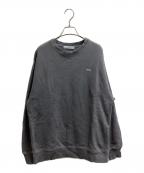 jiedaジエダ）の古着「OVERDYE EMBROIDERY SWEAT CREW / Jie-24S-CT13」｜グレー