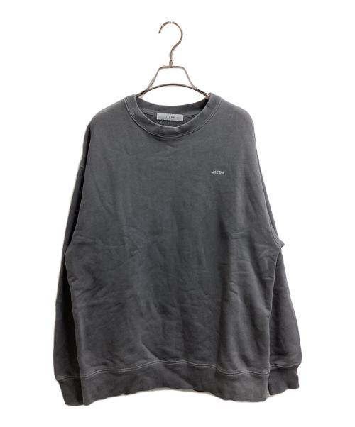 jieda（ジエダ）Jieda (ジエダ) OVERDYE EMBROIDERY SWEAT CREW / Jie-24S-CT13 グレー サイズ:2の古着・服飾アイテム