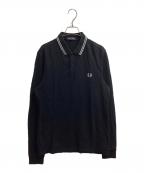 FRED PERRYフレッドペリー）の古着「ロングスリーブポロシャツ」｜ブラック