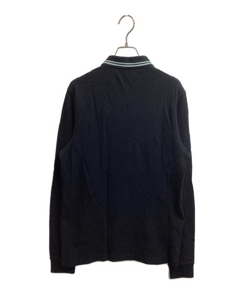 FRED PERRY（フレッドペリー）FRED PERRY (フレッドペリー) ロングスリーブポロシャツ ブラック サイズ:Mの古着・服飾アイテム