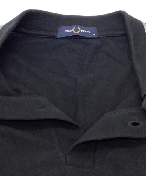 FRED PERRY（フレッドペリー）FRED PERRY (フレッドペリー) ロングスリーブポロシャツ ブラック サイズ:Mの古着・服飾アイテム