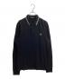 FRED PERRY（フレッドペリー）の古着「ロングスリーブポロシャツ」｜ブラック