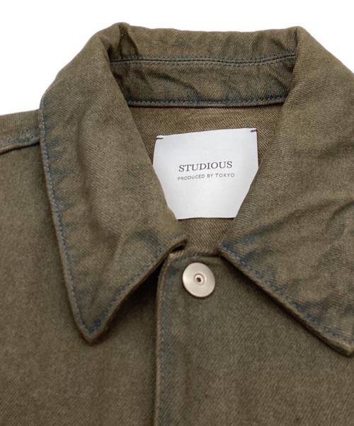 STUDIOUS（ステュディオス）STUDIOUS (ステュディオス) BLEACH OVERDYE DENIM JACKET（ブリーチオーバーダイデニムジャケット）/ 114650092 ブラウン サイズ:1の古着・服飾アイテム