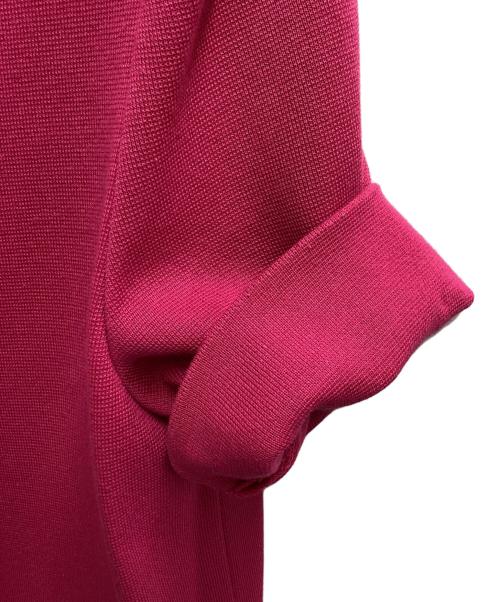 Yves Saint Laurent（イヴサンローラン）Yves Saint Laurent (イヴサンローラン) パイピングニットワンピース ピンク サイズ:Mの古着・服飾アイテム