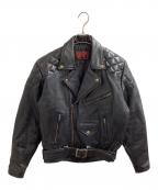HEAVY FOR BIKERSヘビーフォーバイカーズ）の古着「ライダースジャケット」｜ブラック
