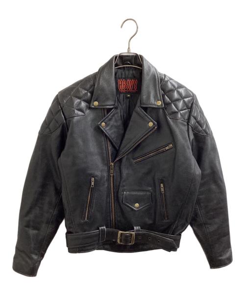 HEAVY FOR BIKERS（ヘビーフォーバイカーズ）HEAVY FOR BIKERS (ヘビーフォーバイカーズ) ライダースジャケット ブラック サイズ:38の古着・服飾アイテム