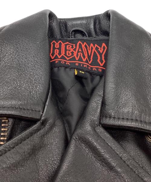 HEAVY FOR BIKERS（ヘビーフォーバイカーズ）HEAVY FOR BIKERS (ヘビーフォーバイカーズ) ライダースジャケット ブラック サイズ:38の古着・服飾アイテム