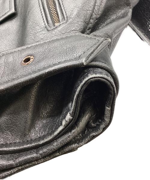 HEAVY FOR BIKERS（ヘビーフォーバイカーズ）HEAVY FOR BIKERS (ヘビーフォーバイカーズ) ライダースジャケット ブラック サイズ:38の古着・服飾アイテム