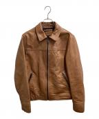 COACHコーチ）の古着「カーフレザージャケット / F85841」｜ブラウン