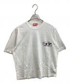DIESELディーゼル）の古着「プラネットデジタルプリントＴ / T-WASH-L6」｜ホワイト