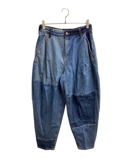 ZARA（ザラ）ZARA (ザラ) ADER error (アーダーエラー) Barrel Leg Jeans / バレルレッグジーンズ インディゴ サイズ:34の古着・服飾アイテム