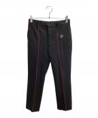 JOHN LAWRENCE SULLIVANジョン ローレンス サリバン）の古着「CENTER LINE PANTS / センターラインパンツ / 2A017-0218-20」｜ブラック