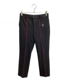 JOHN LAWRENCE SULLIVAN（ジョン ローレンス サリバン）の古着「CENTER LINE PANTS / センターラインパンツ / 2A017-0218-20」｜ブラック
