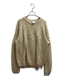 NIKE（ナイキ）の古着「CABLE KNIT SWEATER / ケーブルニットセーター / DQ5177-206」｜アイボリー