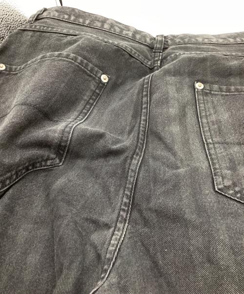 Vivienne Westwood man（ヴィヴィアン ウェストウッド マン）Vivienne Westwood man (ヴィヴィアン ウェストウッド マン) ASYMMETRIC STRIPE JEANS / 立体裁断 ブラック サイズ:46の古着・服飾アイテム