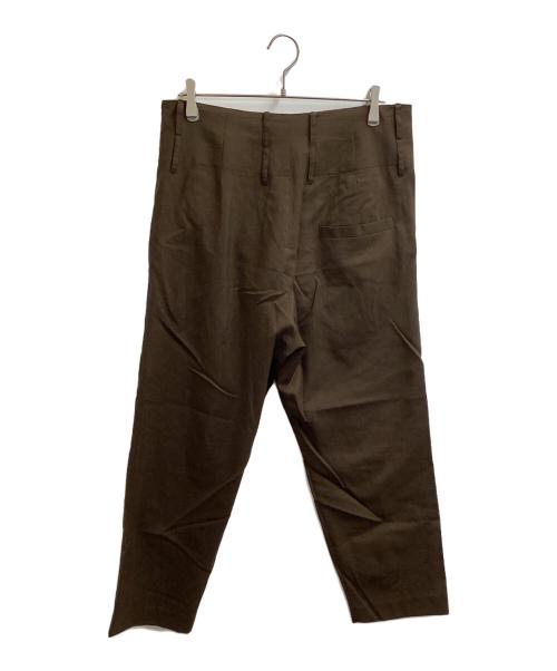 Vivienne Westwood man（ヴィヴィアン ウェストウッド マン）Vivienne Westwood man (ヴィヴィアン ウェストウッド マン) アシンメトリカル ダブルトラウザーズ ブラウン サイズ:44の古着・服飾アイテム