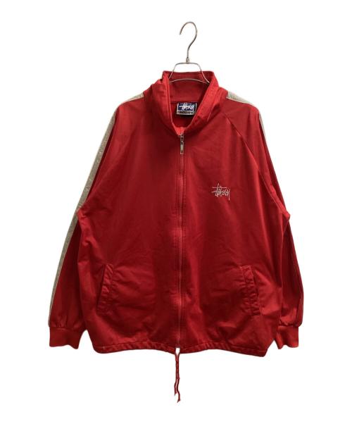 stussy sport（ステューシー スポーツ）STUSSY SPORT (ステューシー スポーツ) トラックジャケット / USA製 レッド サイズ:不明（タグ欠損）の古着・服飾アイテム