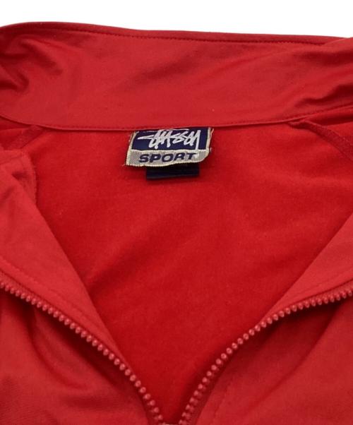 stussy sport（ステューシー スポーツ）STUSSY SPORT (ステューシー スポーツ) トラックジャケット / USA製 レッド サイズ:不明（タグ欠損）の古着・服飾アイテム