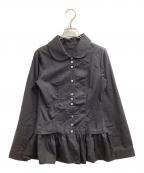 FLARE UPフレアアップ）の古着「Dani Frill Shirts」｜ブラック