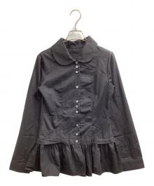 FLARE UP（フレアアップ）の古着「Dani Frill Shirts」｜ブラック