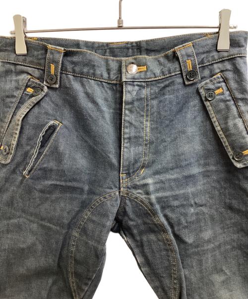 KATHARINE HAMNETT（キャサリンハムネット）KATHARINE HAMNETT (キャサリンハムネット) バイカーデニム インディゴ サイズ:Lの古着・服飾アイテム