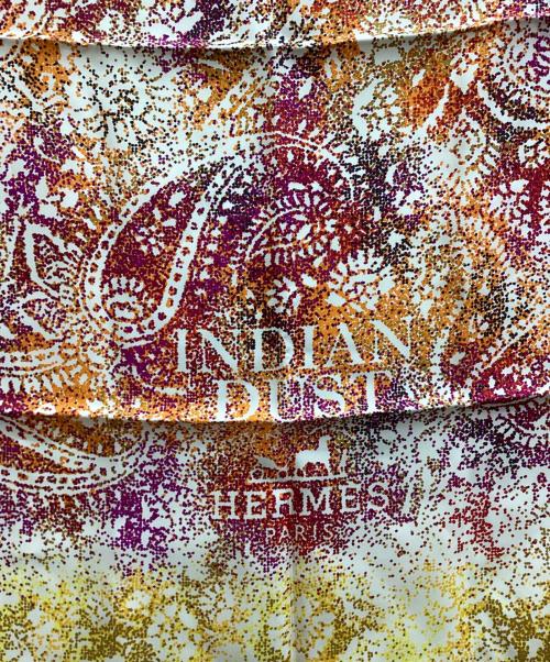 HERMES（エルメス）HERMES (エルメス) シルクスカーフ　/　カレ90　/　INDIAN DUST アイボリーの古着・服飾アイテム