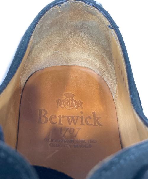 berwick（バーウィック）berwick (バーウィック) スエードストレートチップシューズ / 5382 ブラック サイズ:7の古着・服飾アイテム