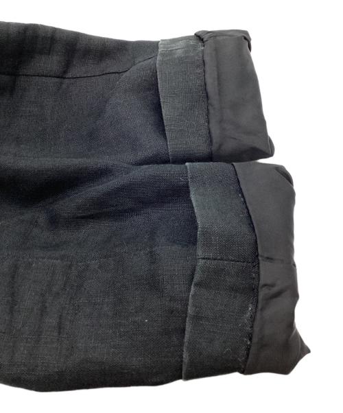ARMANI JEANS（アルマーニジーンズ）ARMANI JEANS (アルマーニジーンズ) リネンテーラードジャケット ブラック サイズ:Sの古着・服飾アイテム