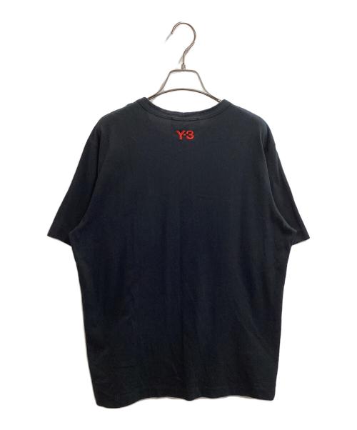 Y-3（ワイスリー）Y-3 (ワイスリー) ヒッチコック「鳥」コラボ S/P Tシャツ ブラック サイズ:Mの古着・服飾アイテム