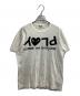 PLAY COMME des GARCONS（プレイコムデギャルソン）の古着「Printed Logo Play T-Shirt / ハートＴシャツ / AZ-T068 / AD2007」｜ホワイト