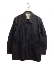 KARL HELMUT（カールヘルム）の古着「コットンリネンカバーオール」｜ブラック