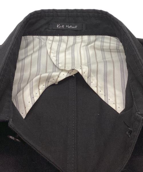 KARL HELMUT（カールヘルム）Karl Helmut (カールヘルム) コットンリネンカバーオール ブラック サイズ:LLの古着・服飾アイテム