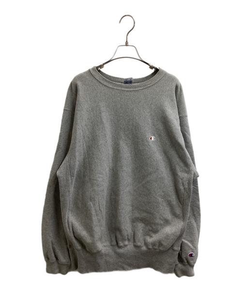Champion REVERSE WEAVE（チャンピオン リバース ウィーブ）Champion REVERSE WEAVE (チャンピオン リバース ウィーブ) リバースウィーブスウェット / 刺繍タグ / USA製 グレー サイズ:XLの古着・服飾アイテム