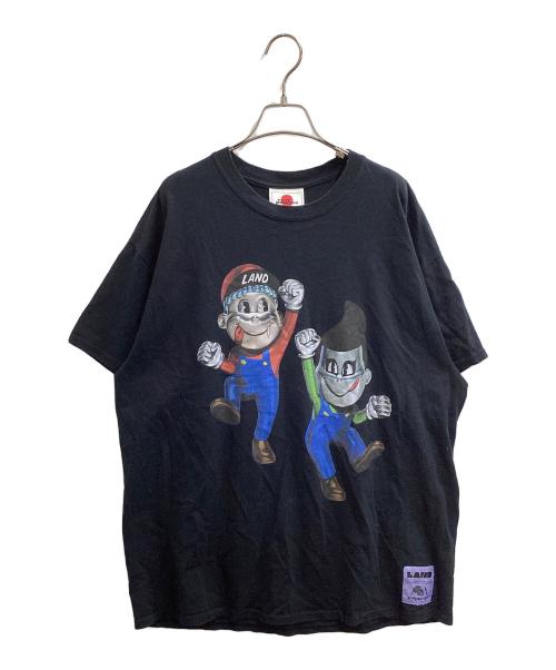 PUNK DRUNKERS（パンクドランカーズ）PUNK DRUNKERS (パンクドランカーズ) LAND by MILKBOY (ランドバイミルクボーイ) ブラザーズTEE ブラック サイズ:XLの古着・服飾アイテム