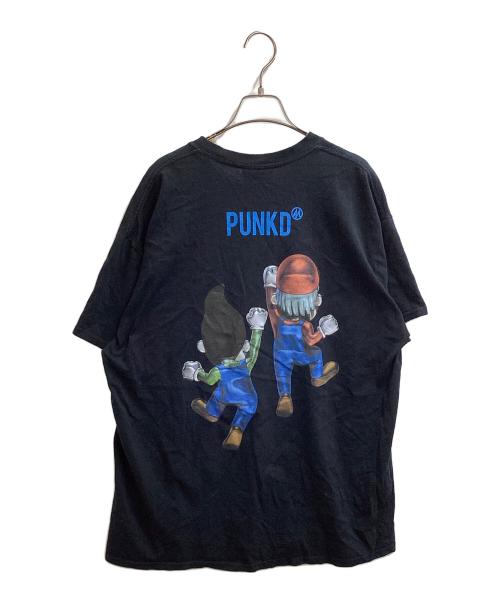 PUNK DRUNKERS（パンクドランカーズ）PUNK DRUNKERS (パンクドランカーズ) LAND by MILKBOY (ランドバイミルクボーイ) ブラザーズTEE ブラック サイズ:XLの古着・服飾アイテム