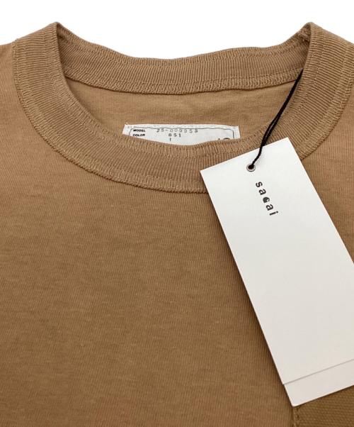 sacai（サカイ）sacai (サカイ) CarHartt (カーハート) Cotton Jersey T-Shirt / 25-00995S ベージュ サイズ:1の古着・服飾アイテム