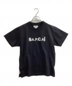 A.P.C.×sacaiアーペーセー×サカイ）の古着「ロゴプリントT　/　23213-1-94291」｜ブラック